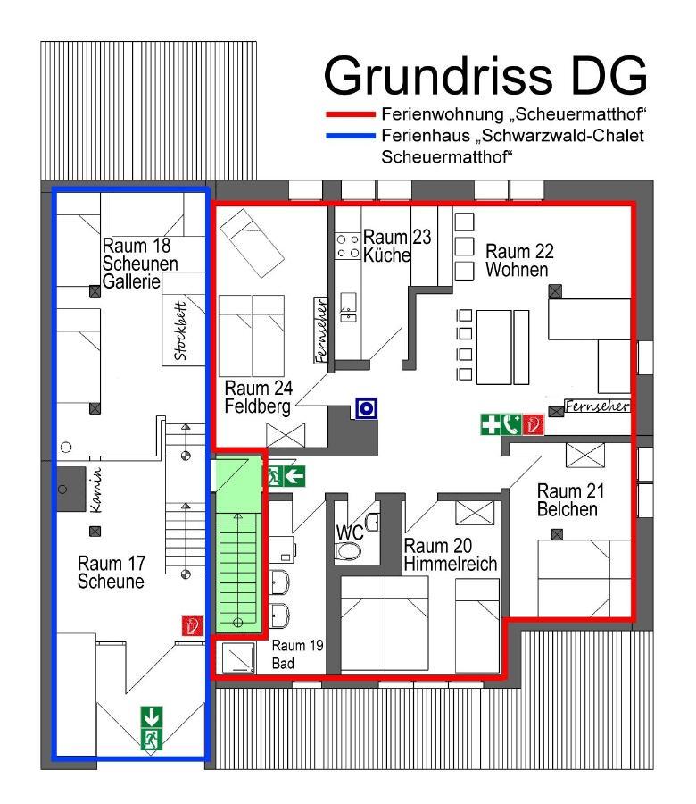 Wohlfuehl-Ferienwohnung 80 Qm, 8 Personen, Aussicht & Heimkino Todtnau Eksteriør bilde